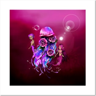Jellyfish The Underwater Wonders Posters and Art